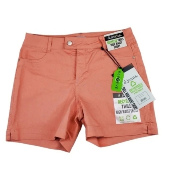 D.JEANS TWILL high waist jeans shorts - Picture 1 of 7